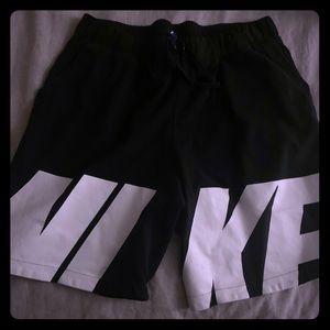 Black men’s Nike gym shorts
